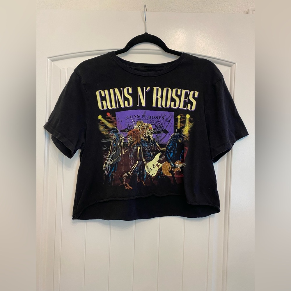 Vintage guns n roses crop top